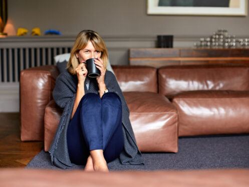 Girl in blanket scaled